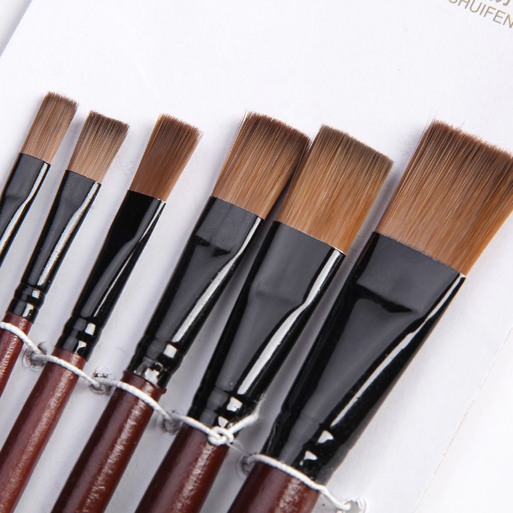 6 Chiếc Nylon Acrylic Sơn Dầu  - đánh giá và giá Gouache Paint Set