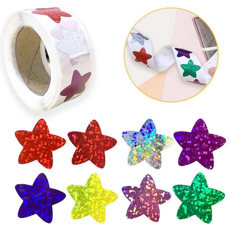 500Pcs/Roll Colorful Star Stic - đánh giá và giá School Of Art X Craft