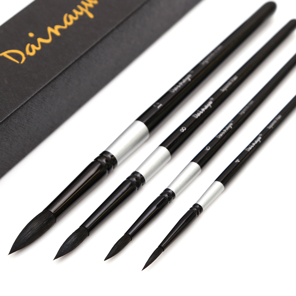 Dainayw 4 Bàn Chải Sóc Tóc & L - đánh giá và giá Gouache Paint Set