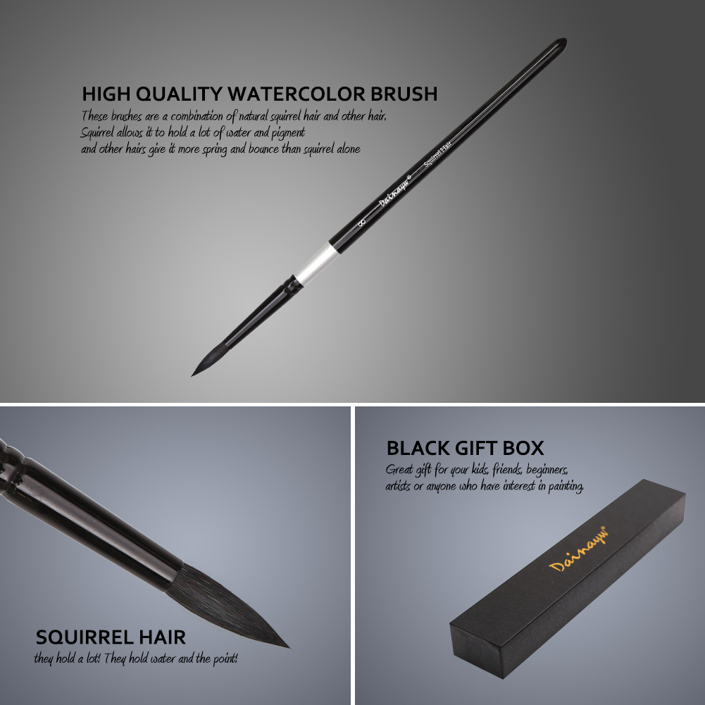 Dainayw 4 Bàn Chải Sóc Tóc & L - đánh giá và giá Gouache Paint Set