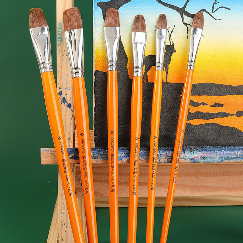 6 Cái/bộ Cao Cấp Lông Ngựa Tra - đánh giá và giá Gouache Paint Set