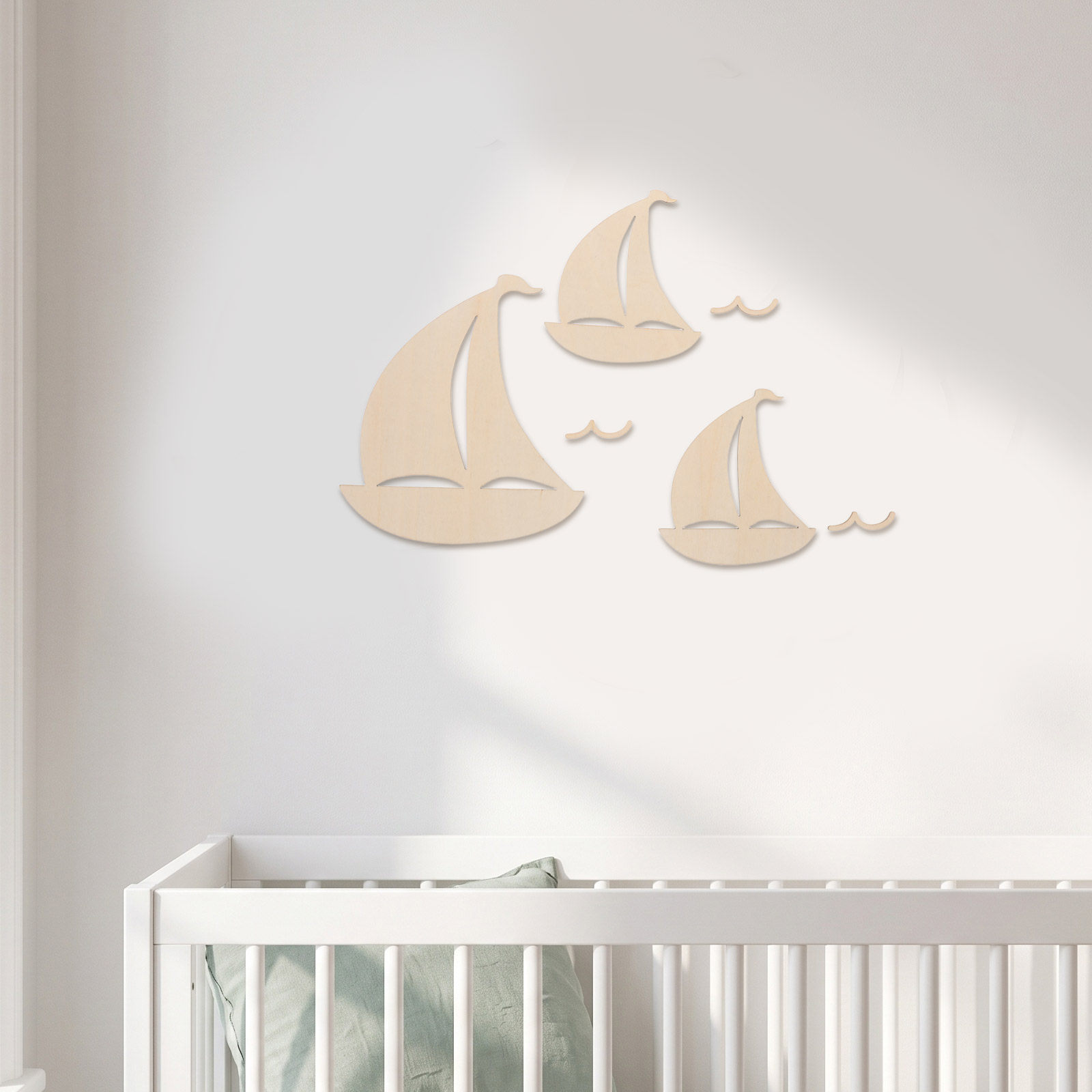 6Pcs Unfinished Wood Sailboat  - đánh giá và giá Art And Craft For Nursery
