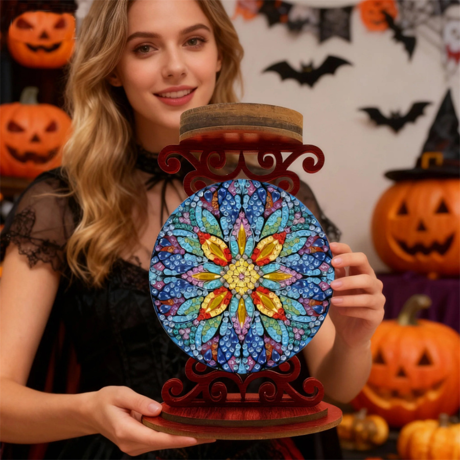 Flower candle holder Halloween - đánh giá và giá Art Craft Kit