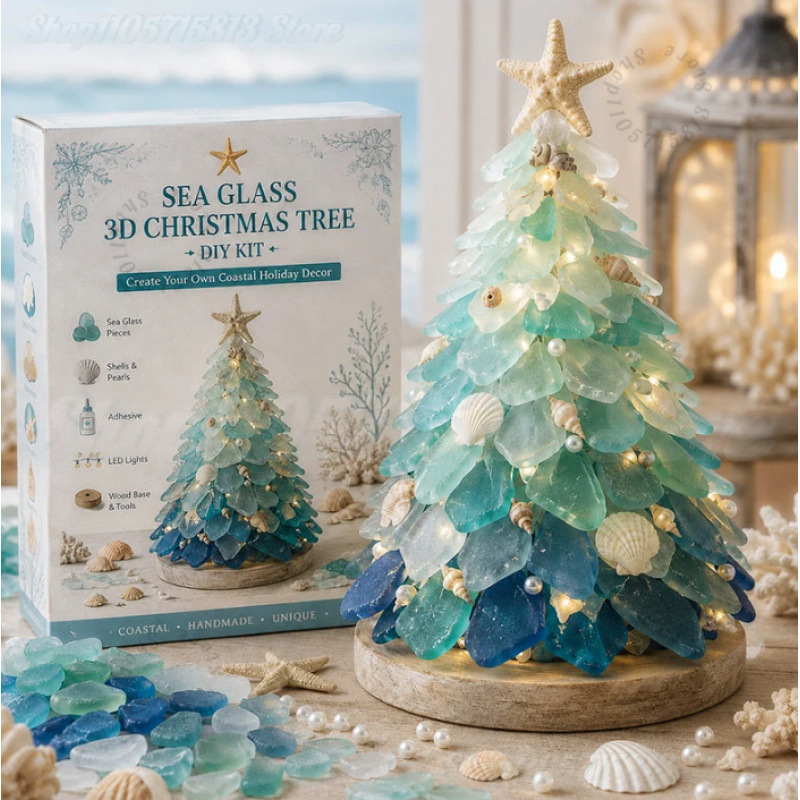 Christmas DIY Sea Glass Craft  - đánh giá và giá Art Craft Kit