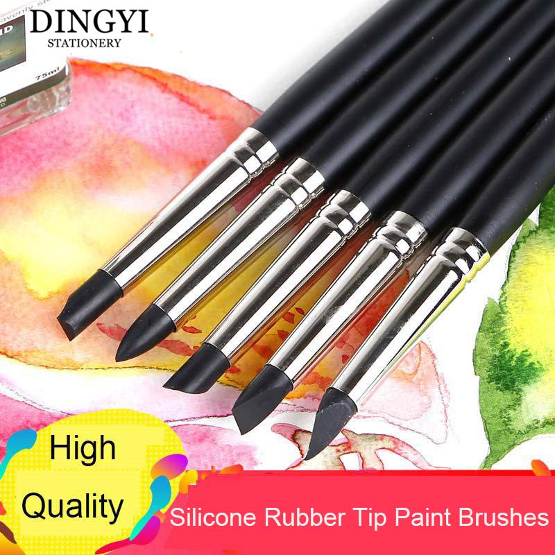 Bộ 5 Ốp Cao Su Đầu Bút Lông Ch - đánh giá và giá Gouache Paint Set