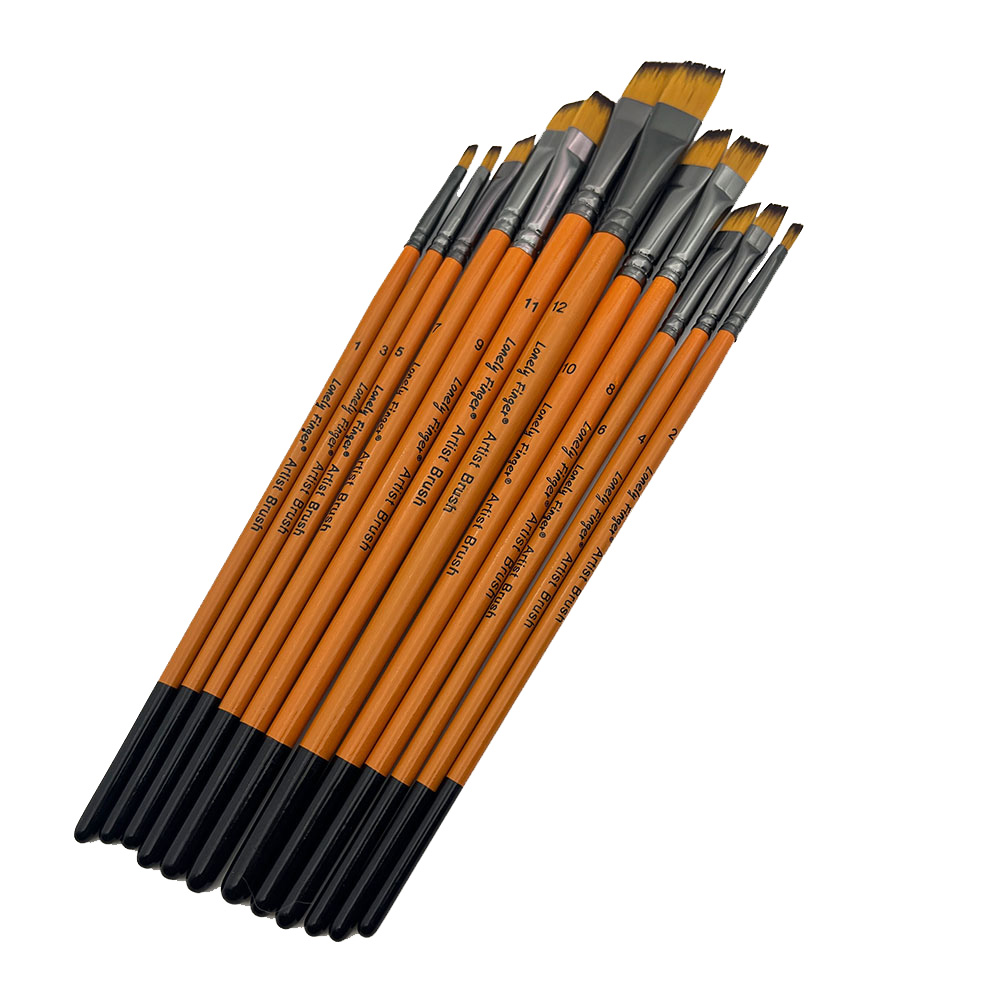 Angular Paint Brushes, 12Pcs O - đánh giá và giá Gouache Paint Set