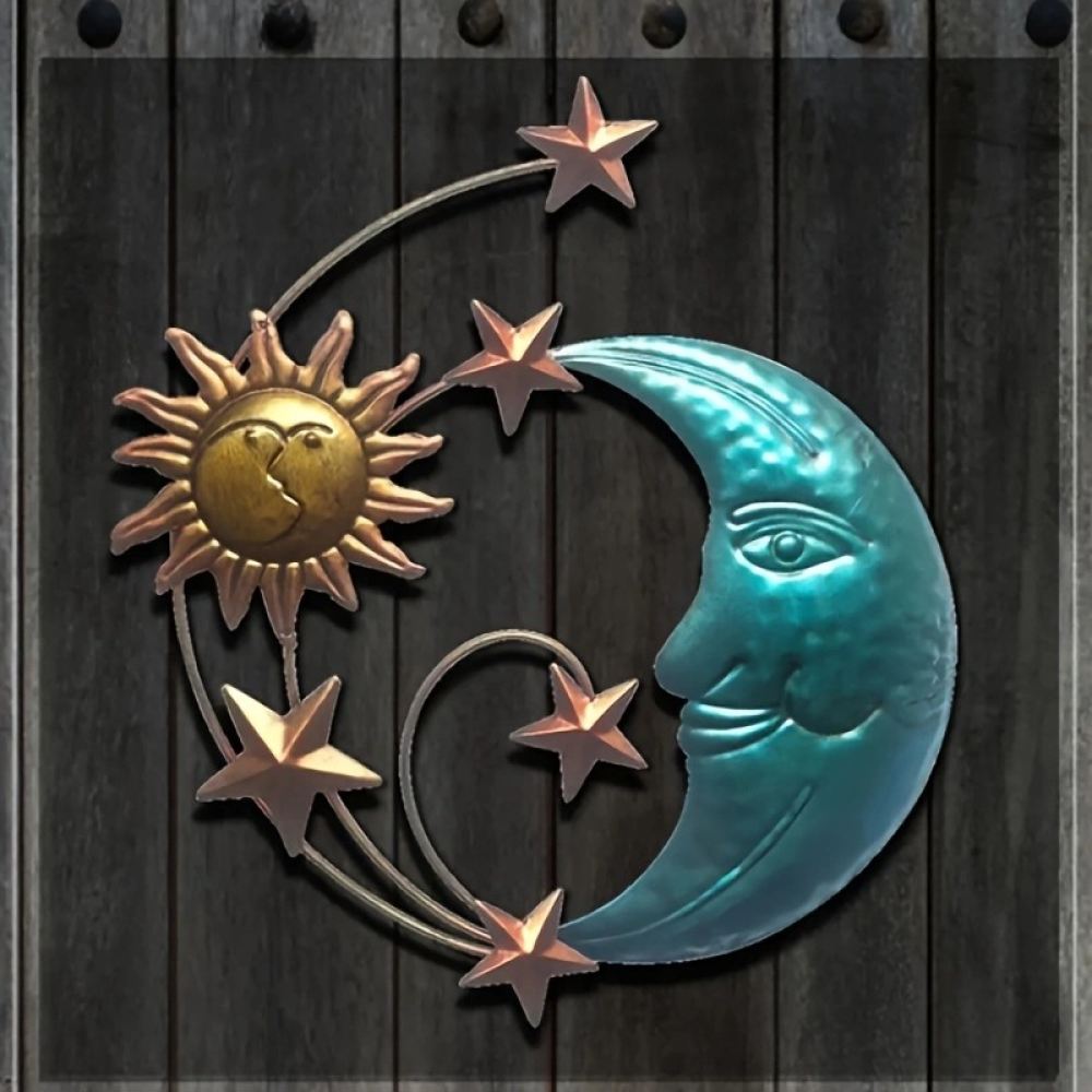 Handmade Iron Metal Moon Face  - đánh giá và giá Art And Craft For Nursery